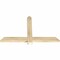 Ekena Millwork Eugene Rough Sawn Timber Gable Bracket, Douglas Fir, 48"W x 30"H x 2"D x 4"F, 15/12 Pitch GBW048X30X0204EUG00RDF - alternate 2